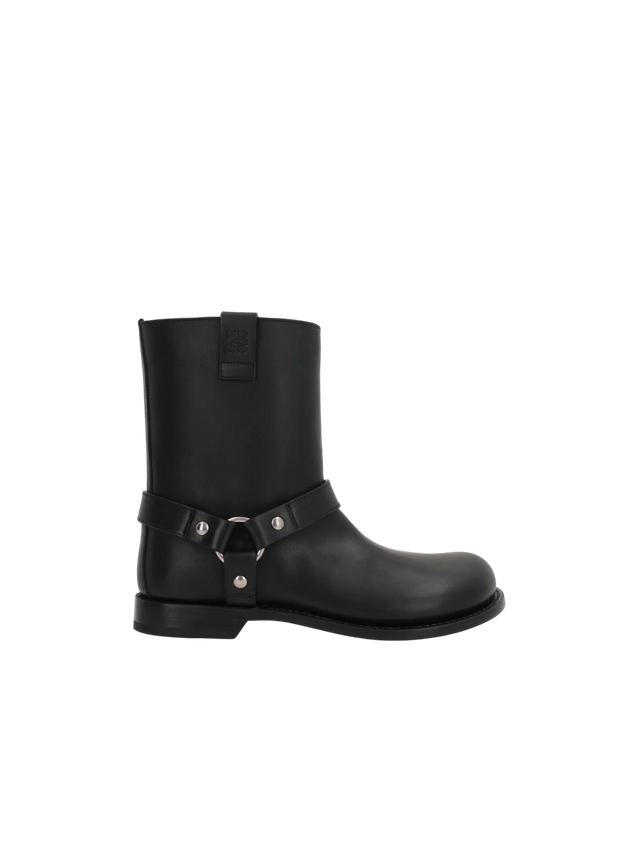 Campo Biker Smooth Leather Boots-LOEWE-JOHN JULIA