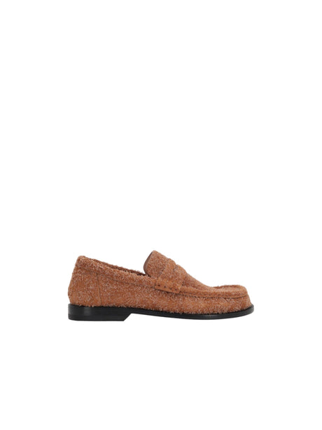 Campo Brushed Suede Loafers-LOEWE-JOHN JULIA