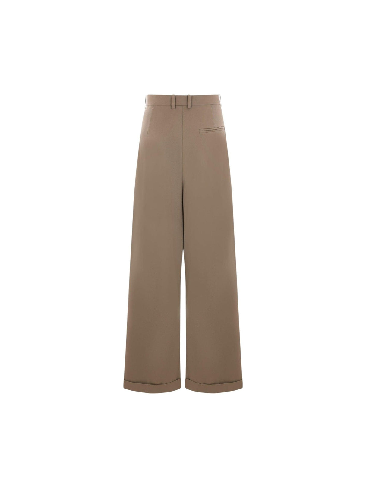 Cotton and Silk Wide-leg Trousers-LOEWE-JOHN JULIA