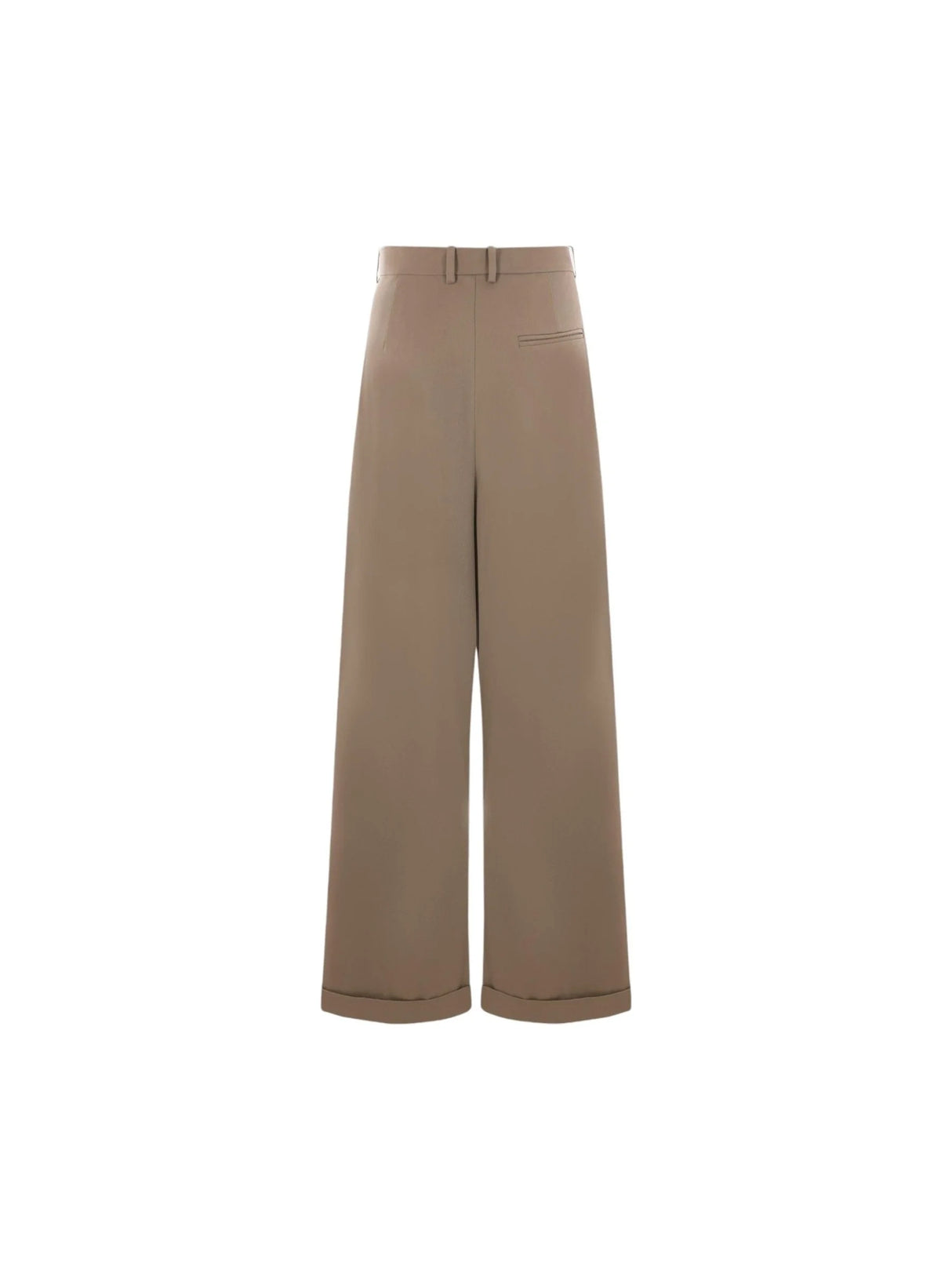 Cotton and Silk Wide-leg Trousers-LOEWE-JOHN JULIA