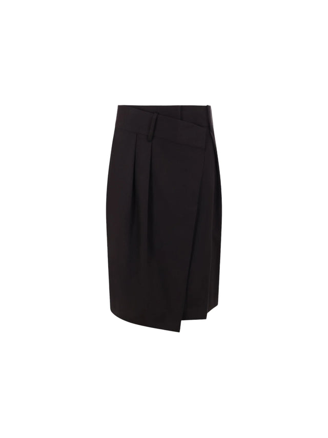 Cotton and Silk Wrap Skirt-LOEWE-JOHN JULIA