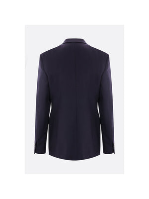 Double-breasted Wool Jacket-LOEWE-JOHN JULIA