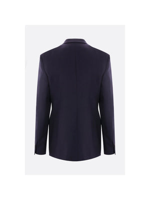 Double-breasted Wool Jacket-LOEWE-JOHN JULIA