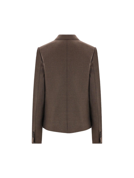 Double-breasted Wool Jacket-LOEWE-JOHN JULIA