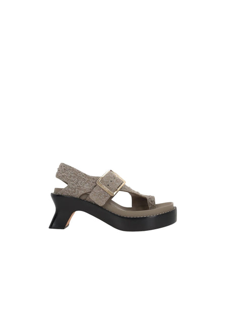 LOEWE-Ease Brushed Suede Thong Sandals-JOHN JULIA