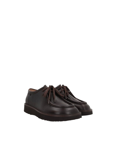 Faro Smooth Leather Lace-up Shoes-LOEWE-JOHN JULIA