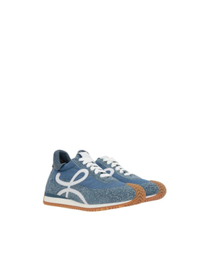 Flow Nylon and Brushed Suede Sneakers-LOEWE-JOHN JULIA