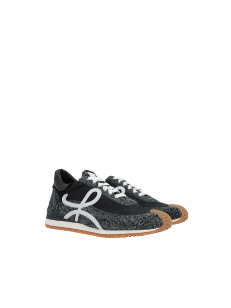 LOEWE-Flow Nylon Brushed Suede Sneakers-JOHN JULIA