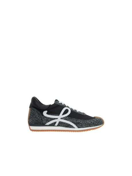 LOEWE-Flow Nylon Brushed Suede Sneakers-JOHN JULIA