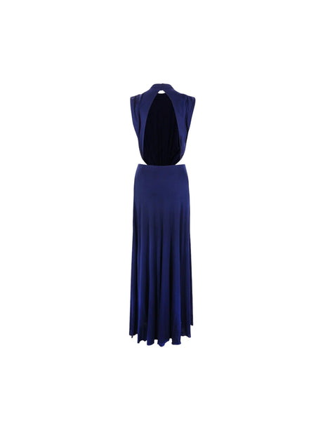 Fluid Jersey Sleeveless Dress With Maxi Belt-LOEWE-JOHN JULIA