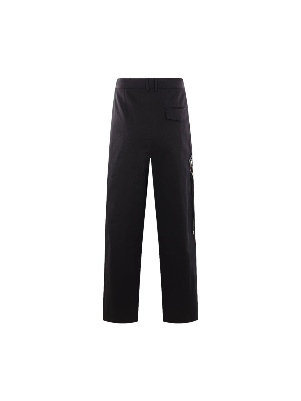 Loose-fit Compact Cotton Trousers-LOEWE-JOHN JULIA