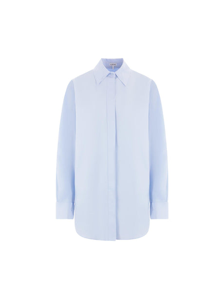 Poplin Draped Shirt-LOEWE-JOHN JULIA