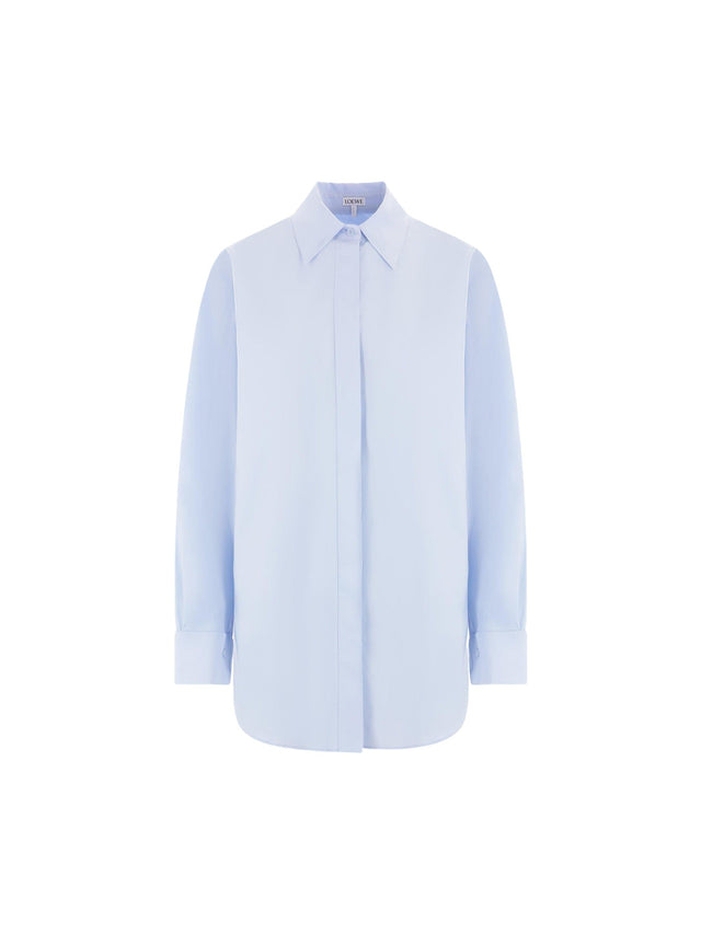 Poplin Draped Shirt-LOEWE-JOHN JULIA