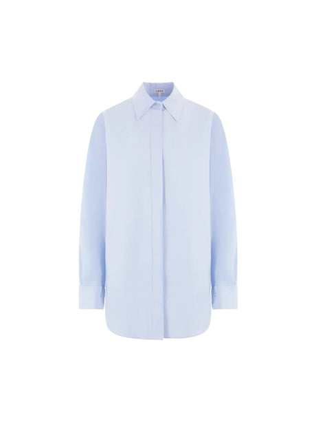 Poplin Draped Shirt-LOEWE-JOHN JULIA