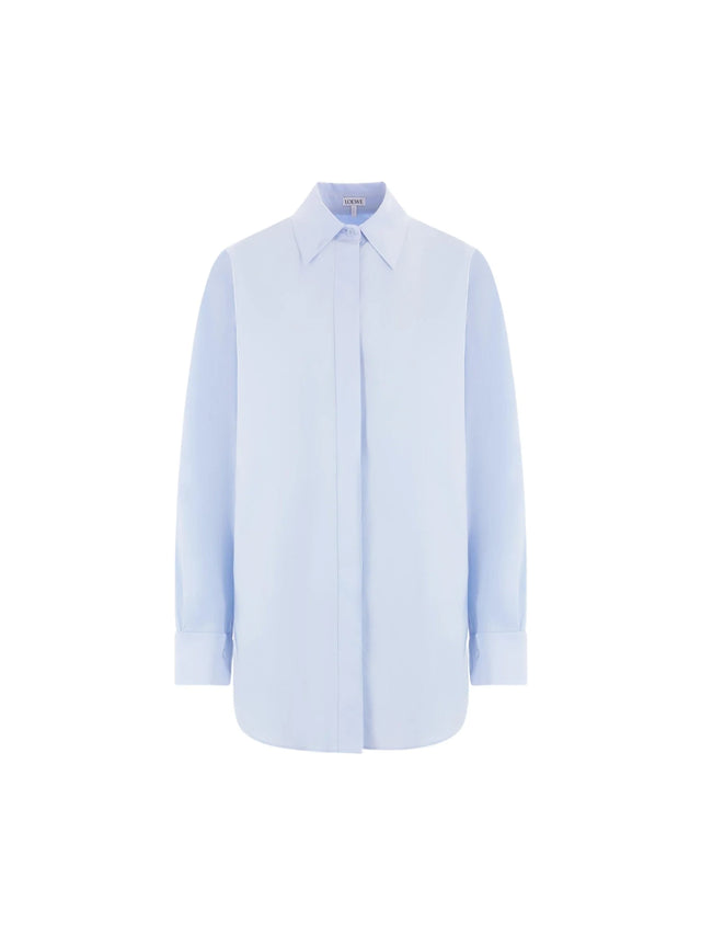 Poplin Draped Shirt-LOEWE-JOHN JULIA