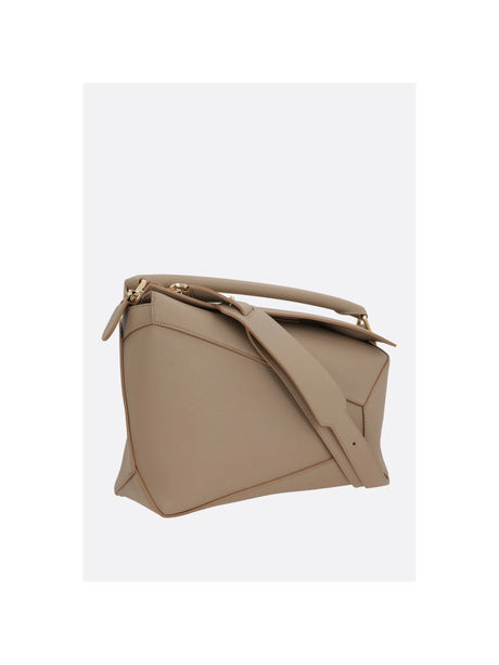 LOEWE-Puzzle Edge Handbag In Grainy Leather-JOHN JULIA