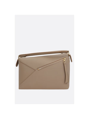 LOEWE-Puzzle Edge Handbag In Grainy Leather-JOHN JULIA