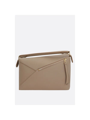 LOEWE-Puzzle Edge Handbag In Grainy Leather-JOHN JULIA