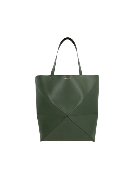 Puzzle Fold XL Smooth Leather Tote-LOEWE-JOHN JULIA