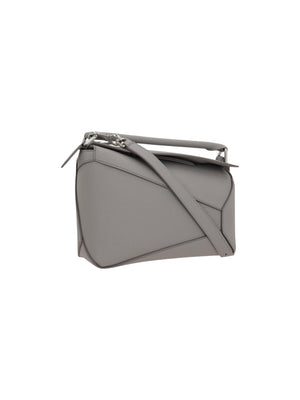 Puzzle Small Grainy Leather Handbag-LOEWE-JOHN JULIA