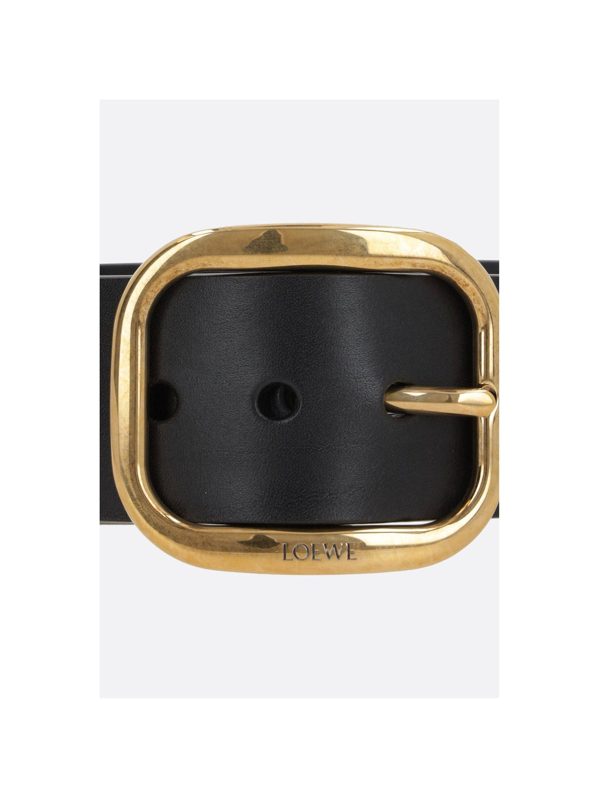 Rounded Soft Smooth Leather Belt-LOEWE-JOHN JULIA