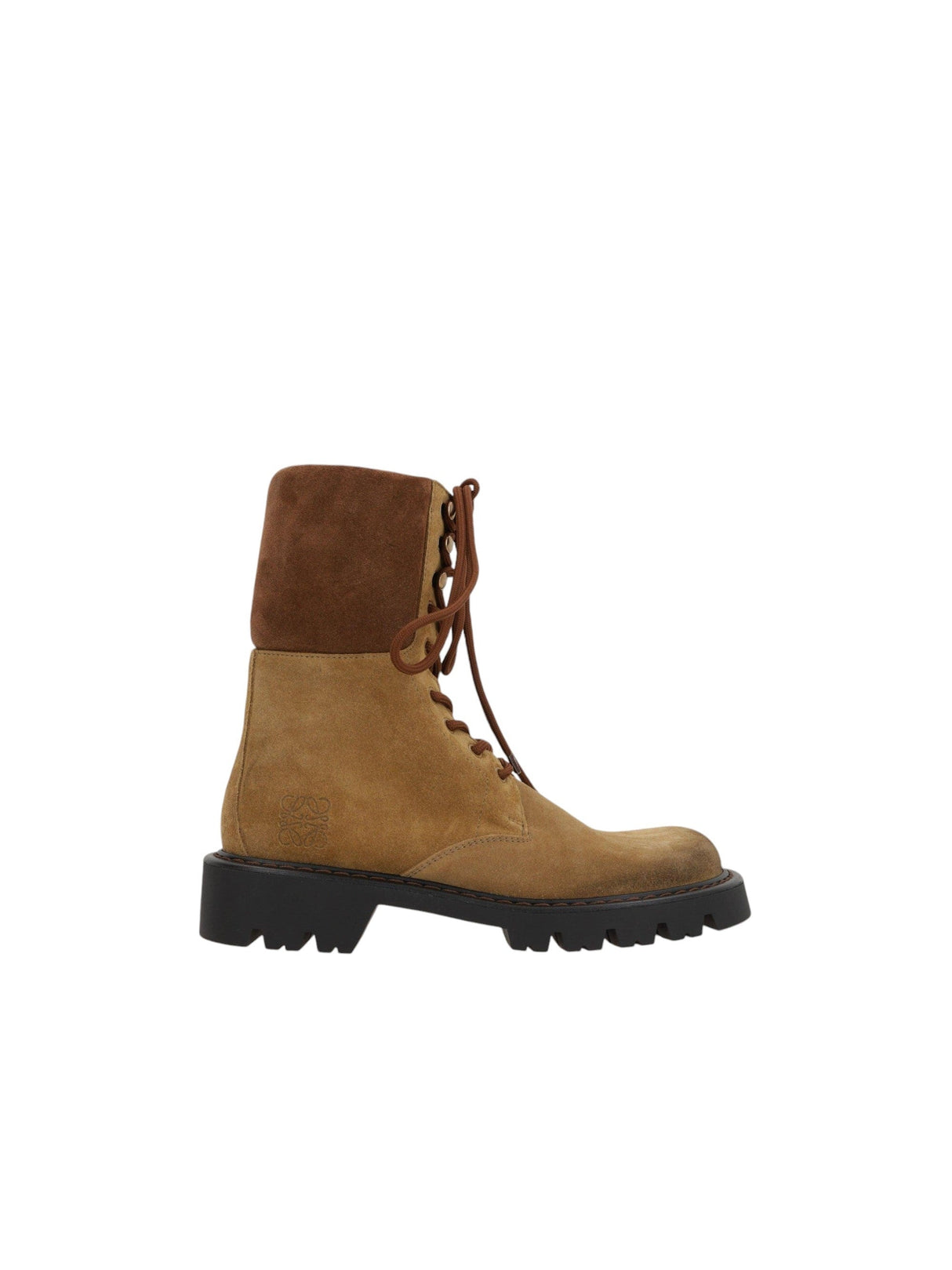 Sierra Suede Combat Boots-LOEWE-JOHN JULIA