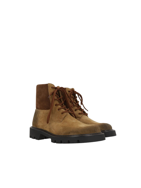 Sierra Suede Military Boots-LOEWE-JOHN JULIA