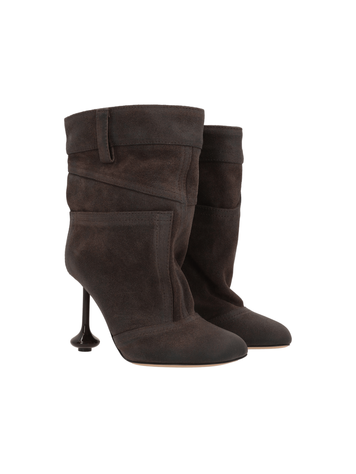 Toy Waxed Suede Ankle Boots-LOEWE-JOHN JULIA