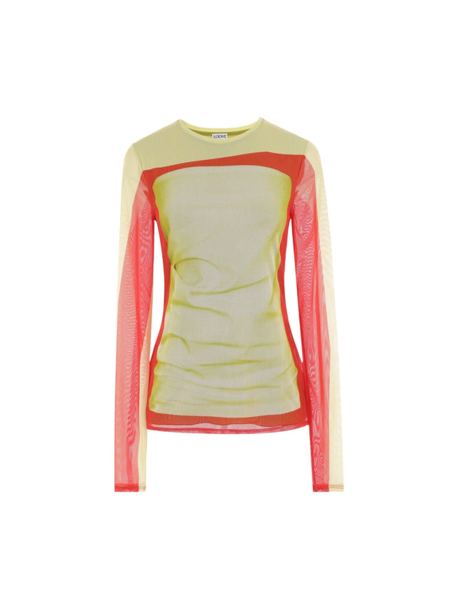 Trompe Loeil Mesh Top-LOEWE-JOHN JULIA