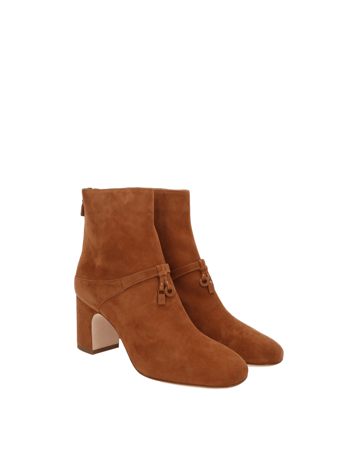 Maxi Charms Suede Ankle Boots-LORO PIANA-JOHN JULIA