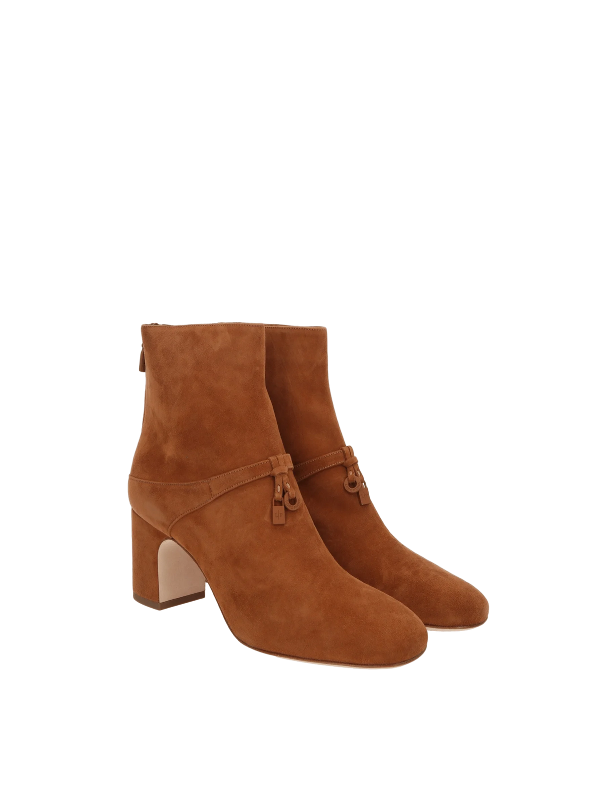 Maxi Charms Suede Ankle Boots-LORO PIANA-JOHN JULIA