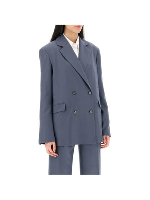 Donau Double-breasted Wool Blazer-Loulou Studio-JOHN JULIA