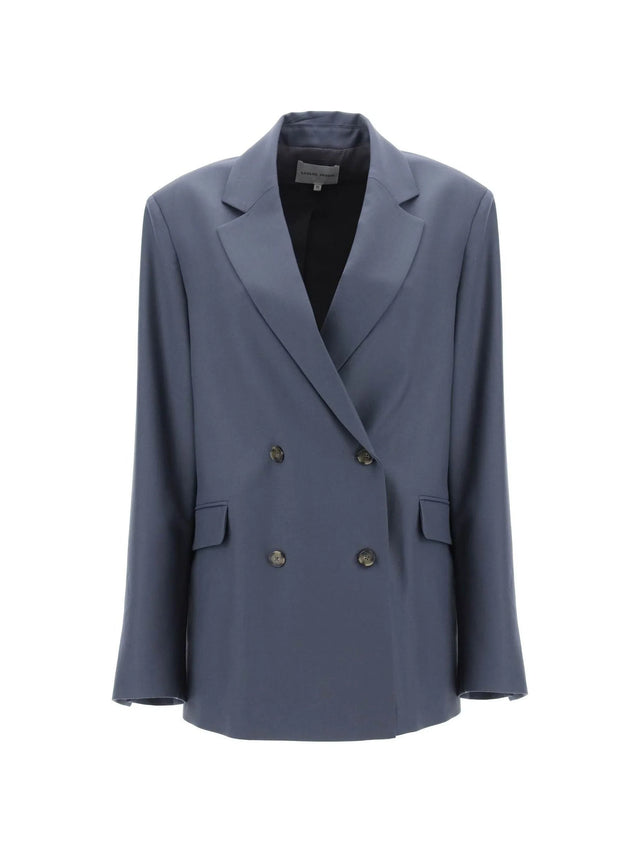 Donau Double-breasted Wool Blazer-Loulou Studio-JOHN JULIA