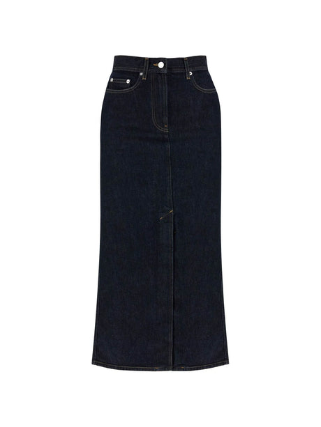 Organic Denim Midi Skirt Rona