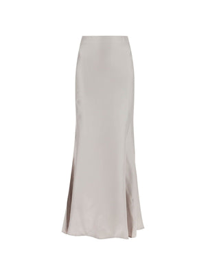 LOULOU STUDIO-Silk Twill Long Skirt-JOHN JULIA