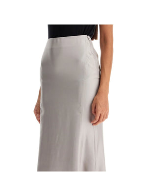 LOULOU STUDIO-Silk Twill Long Skirt-JOHN JULIA