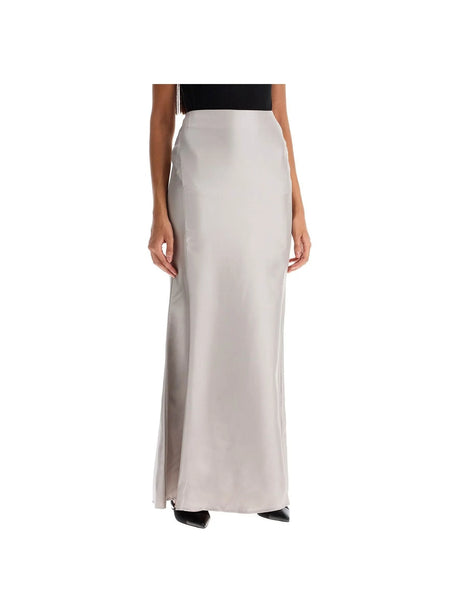 LOULOU STUDIO-Silk Twill Long Skirt-JOHN JULIA