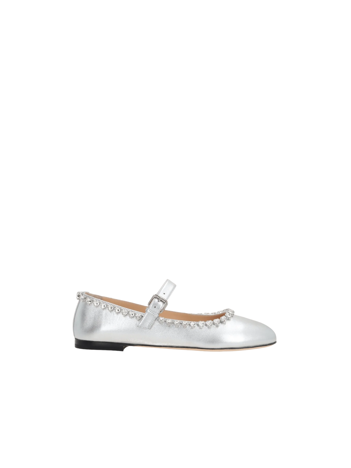 Audrey Laminated Nappa Mary-Jane Ballerinas-MACH & MACH-JOHN JULIA