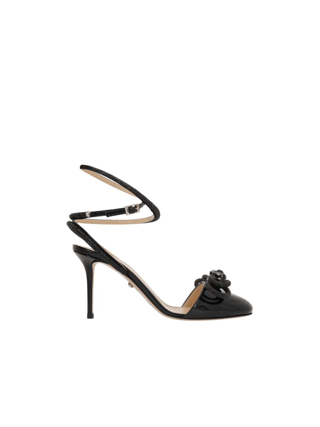 Double Bow Patent Leather Sandals-MACH & MACH-JOHN JULIA