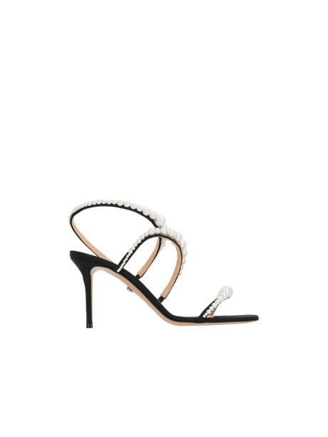 Sirene Satin Sandals-MACH & MACH-JOHN JULIA