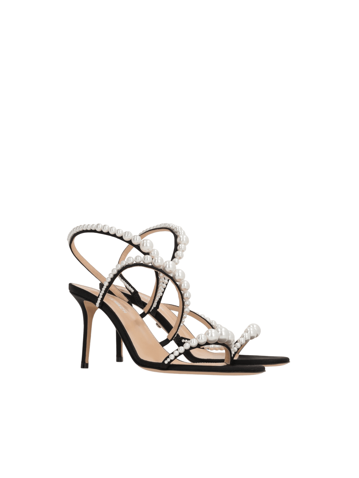 Sirene Satin Sandals-MACH & MACH-JOHN JULIA