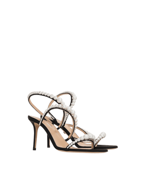 Sirene Satin Sandals-MACH & MACH-JOHN JULIA