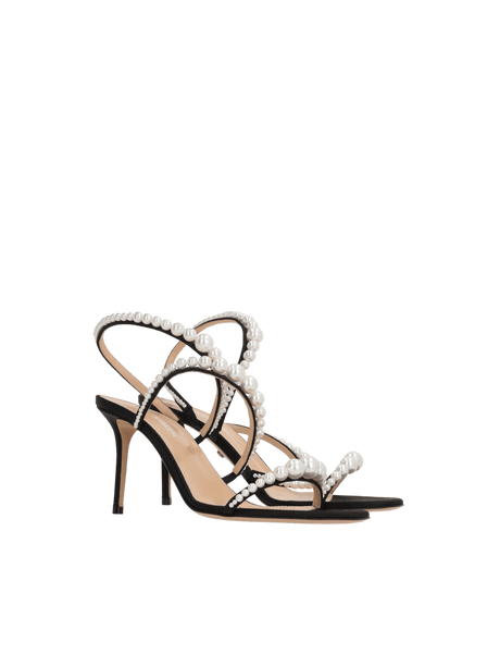 Sirene Satin Sandals-MACH & MACH-JOHN JULIA