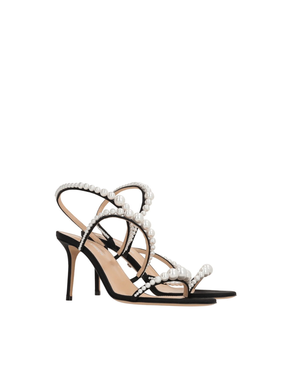 Sirene Satin Sandals-MACH & MACH-JOHN JULIA