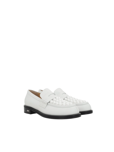 Sirene Smooth Leather Loafers-MACH & MACH-JOHN JULIA