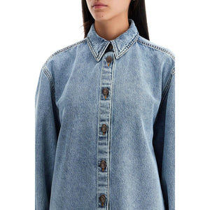 Denim Oversized Shirt For Women.