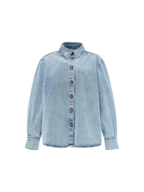 Denim Oversized Shirt For Women.