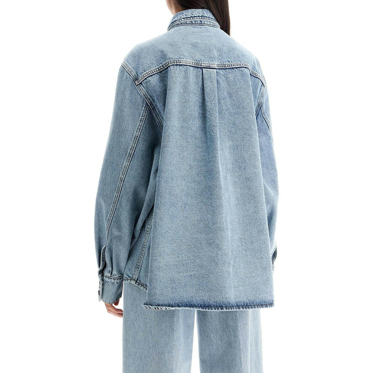 Denim Oversized Shirt For Women.