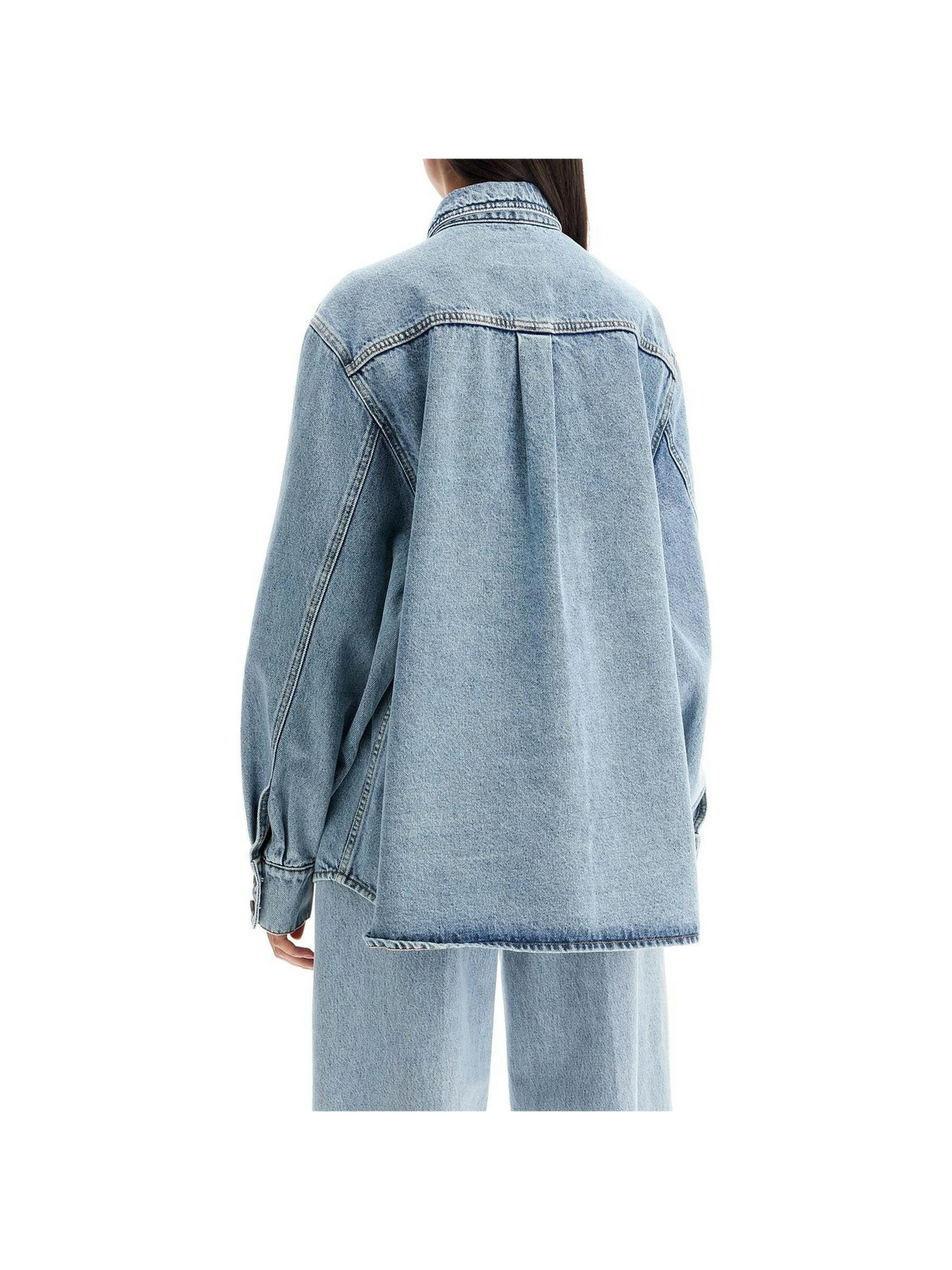 Denim Oversized Shirt For Women.