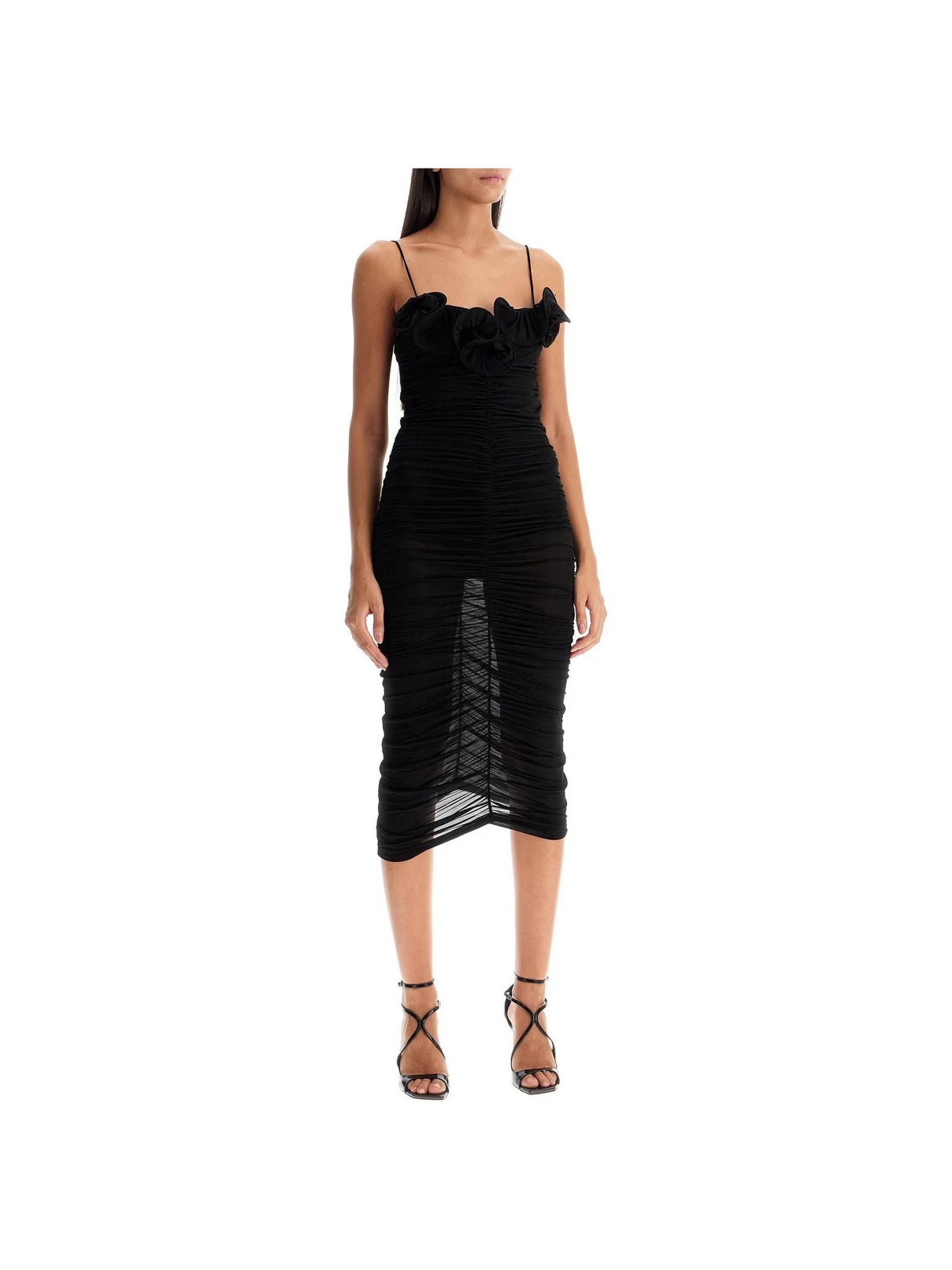 Draped Cupro Jersey Dress - Women > Clothing > Dresses > Midi